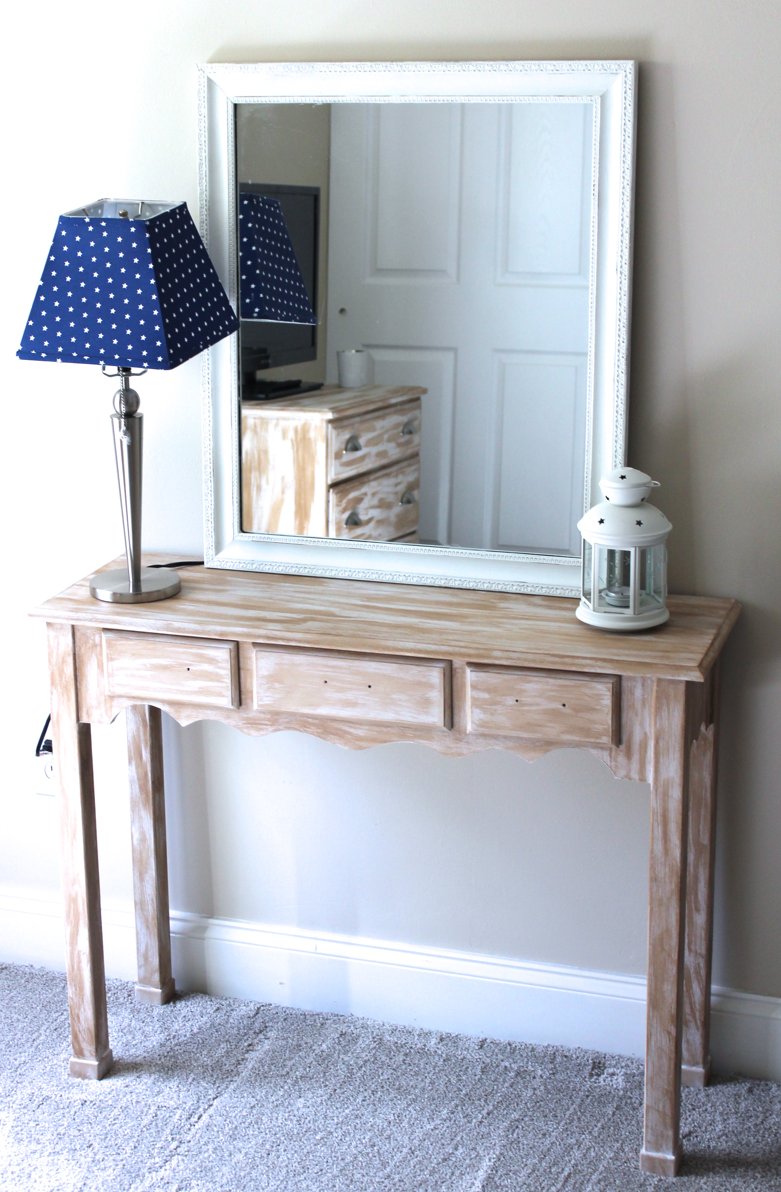 Update a Writing Desk with Chalked Glaze