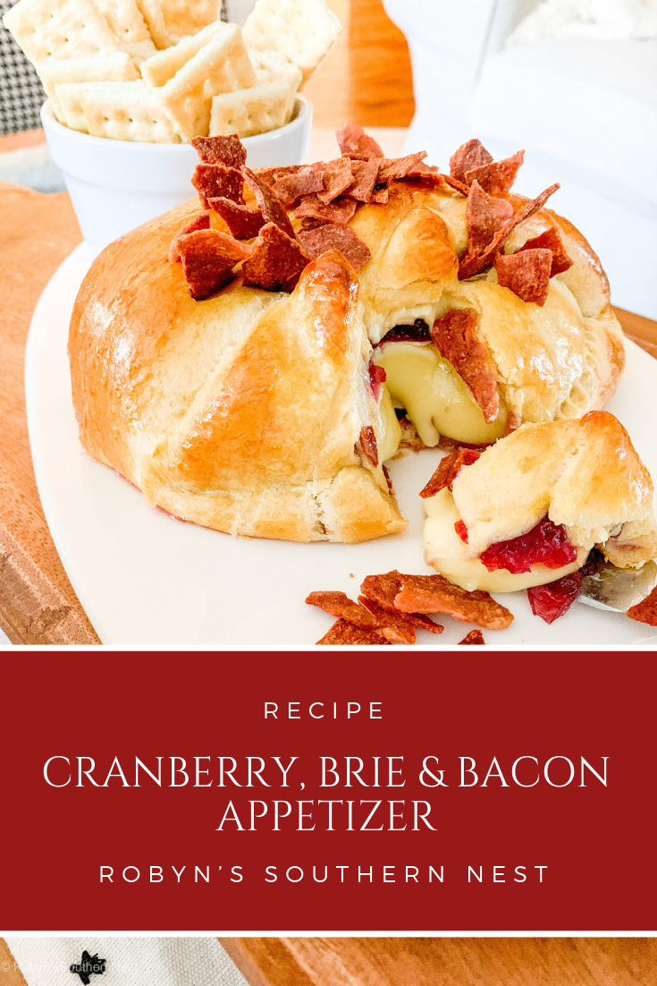 Cranberry, Brie and Bacon Appetizer - Robyn's Southern Nest