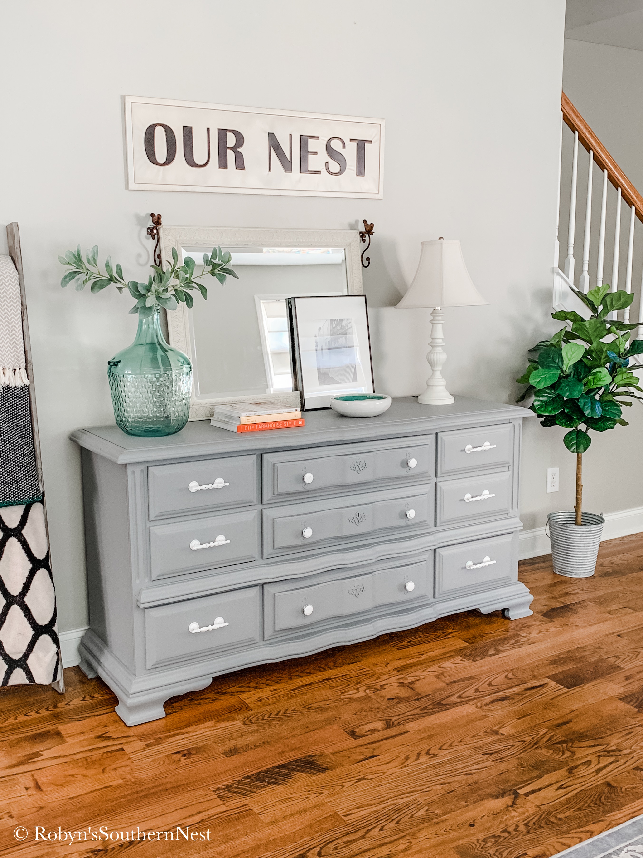Fusion Mineral Painted Dresser Using Little Lamb Robyn S