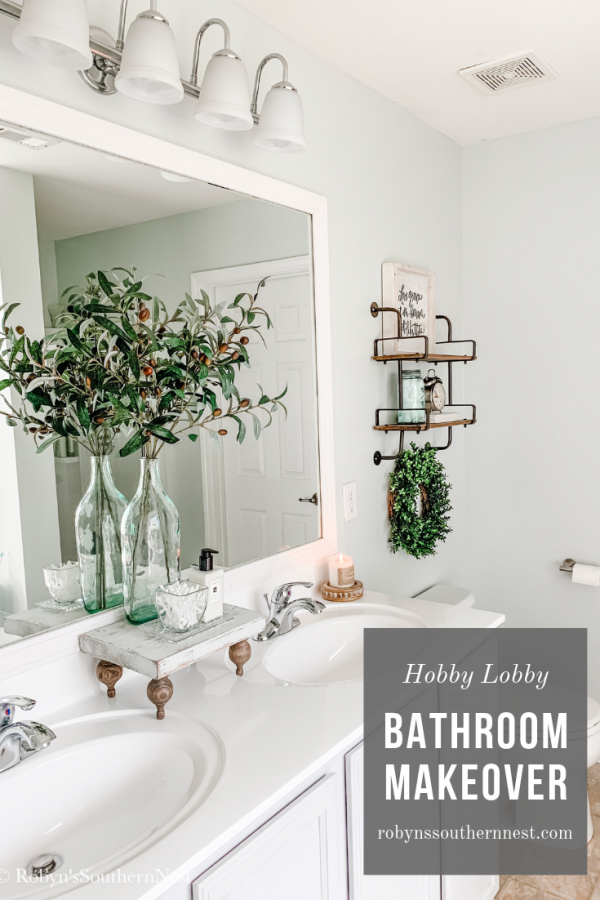 Hobby Lobby Bathroom Makeover • Robyn's Southern Nest