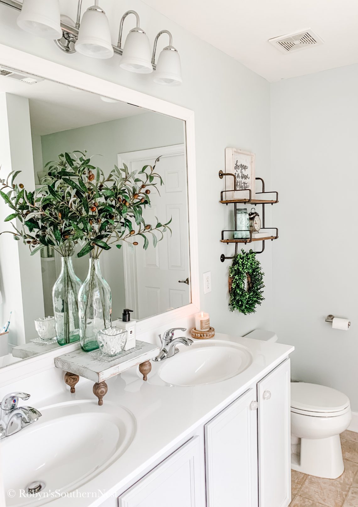 Hobby Lobby Bathroom Makeover • Robyn's Southern Nest