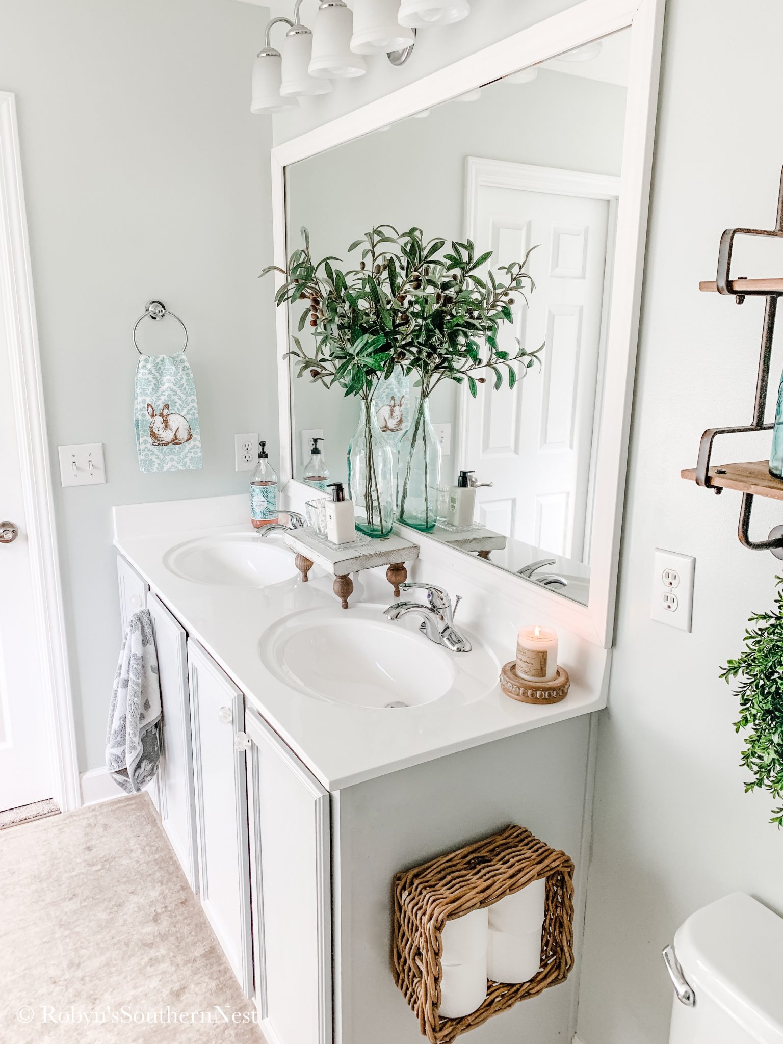 Hobby Lobby Bathroom Makeover • Robyn's Southern Nest