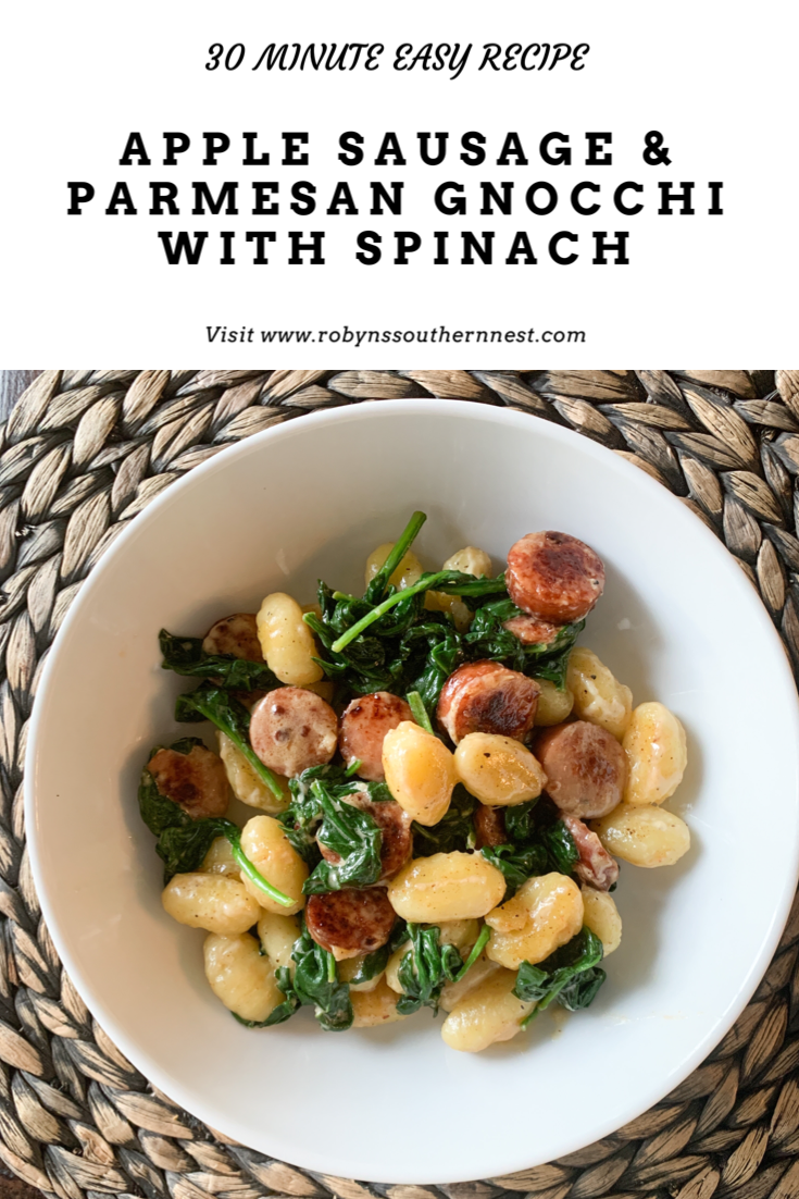 Apple Sausage & Parmesan Gnocchi with Spinach
Robyn's Southern Nest