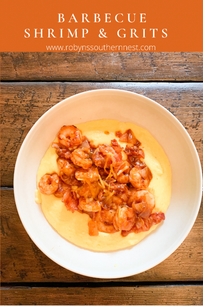 Barbeque Shrimp & Grits • Robyn's Southern Nest